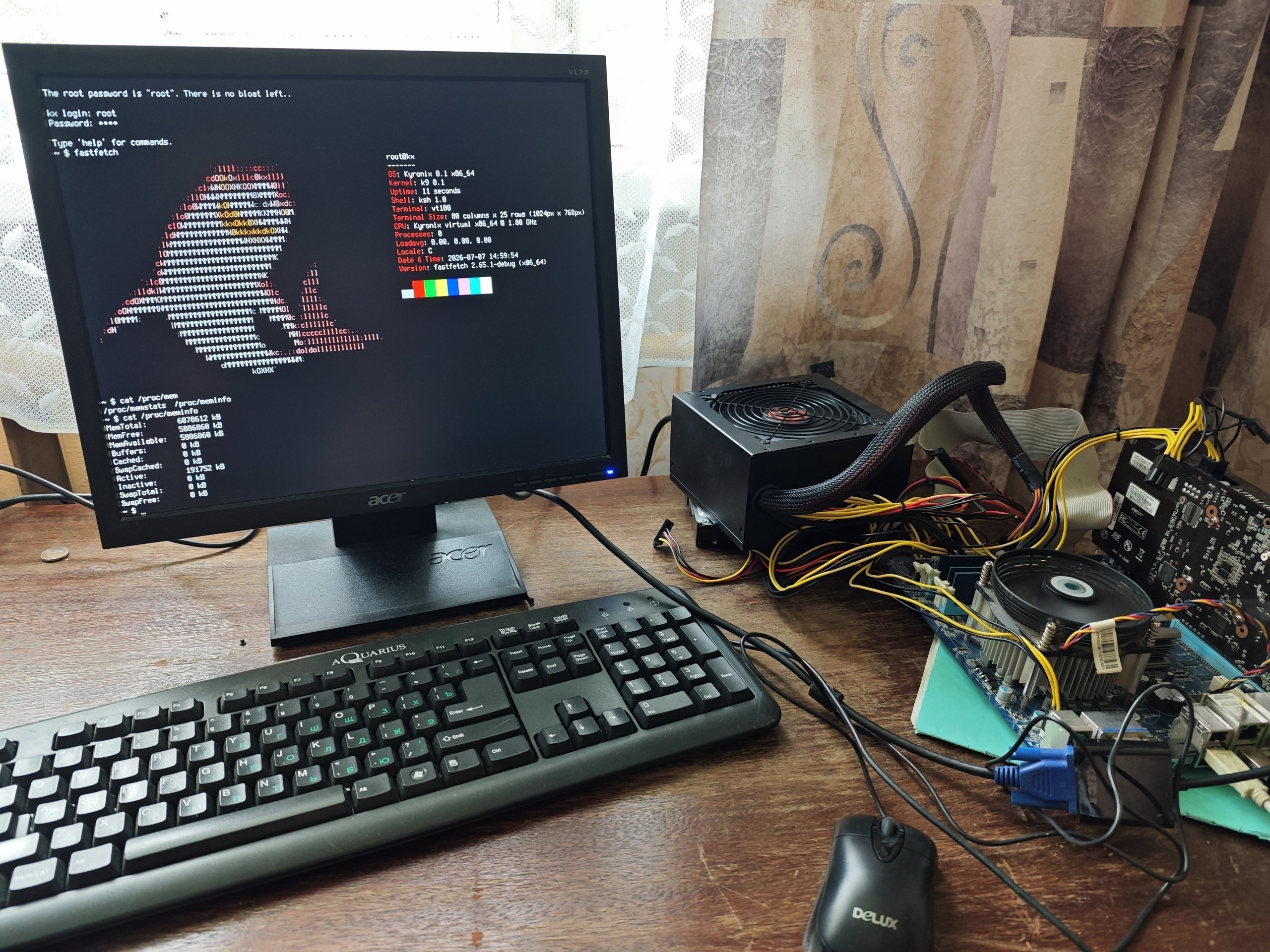Kyronix on real hardware